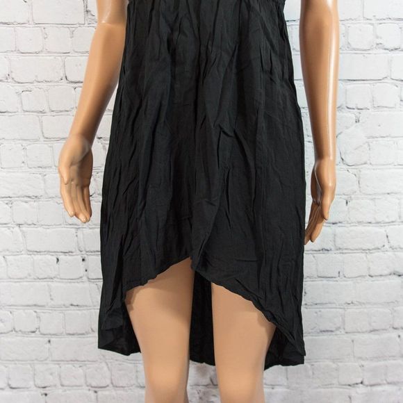 Zenana black casual high low dress - Picture 4 of 7